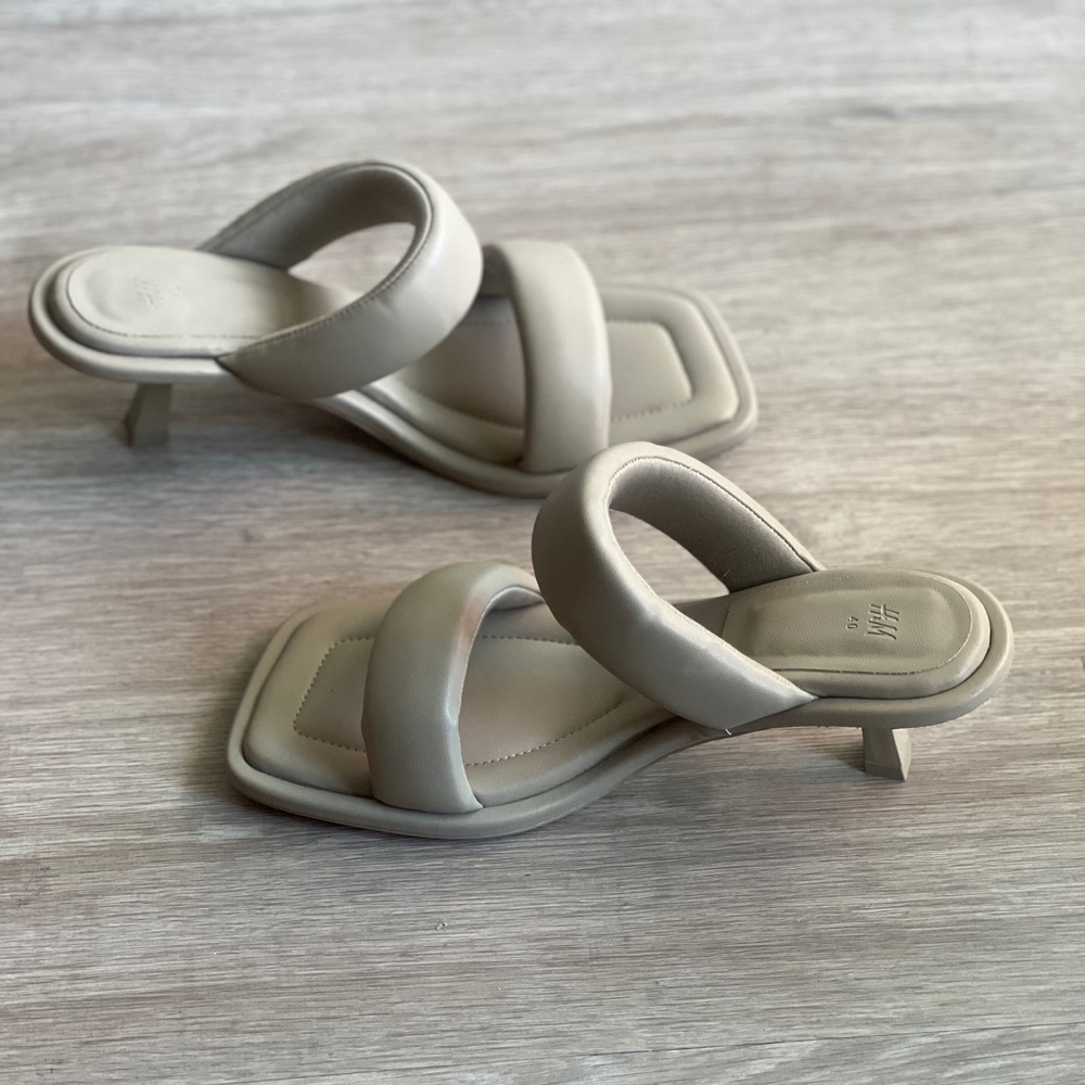 “H&M” Faux Leather Grey sandals